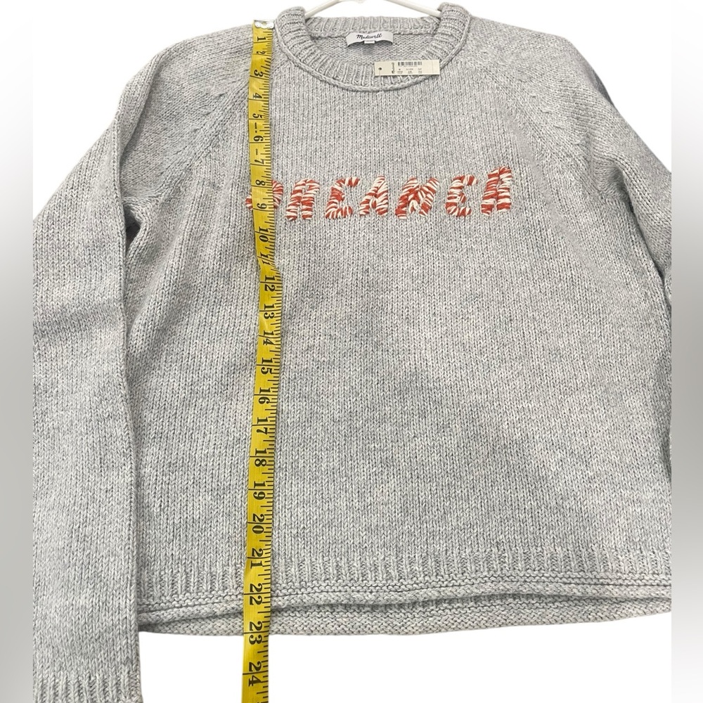 Madewell Dreamer Embroidered Alpaca Cotton Blend Keaton Pullover Sweater Size M - Picture 10 of 13